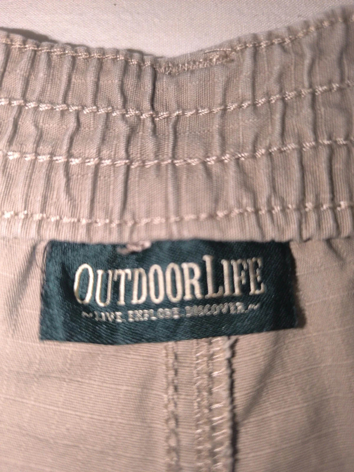 Short cargo hombre Outdoor Life beige L/G  environ taille FR 46 – photo 3